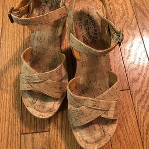 Kork-Ease Platform Wedge Sandals Size 8